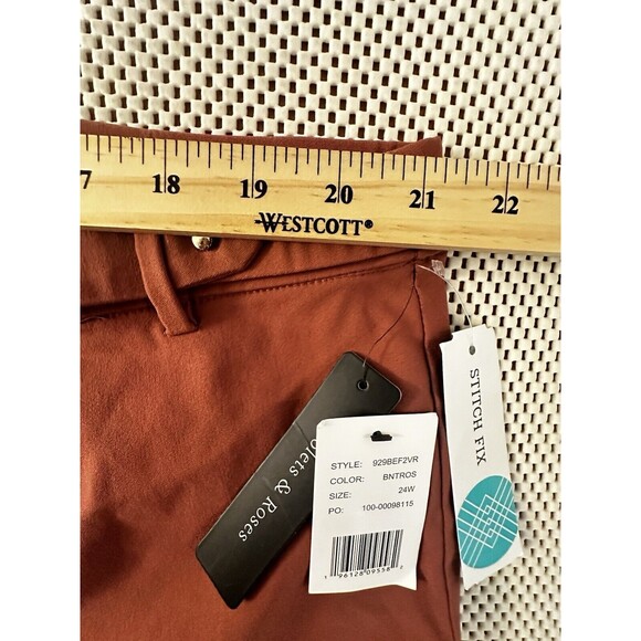 NWT Violets and Roses Pants Women SZ 24W Elastic Waist Comfort Career Casual NEW - Picture 8 of 14